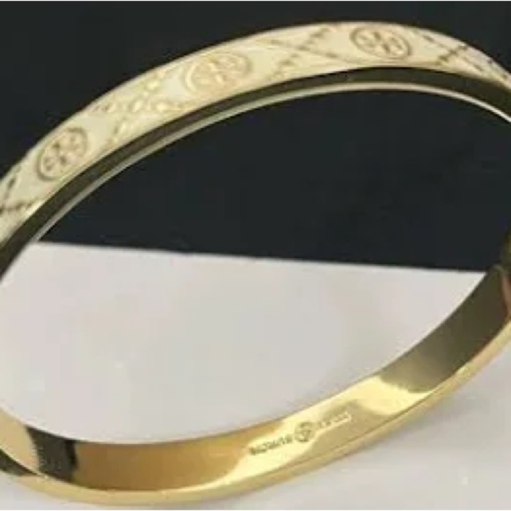 Authentic New with tag & pouch Tory Burch hinged bracelet